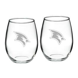 Jardine - Saginaw Valley State Cardinals 21oz. Two-Piece Stemless Wine Glass Set - Multicolor