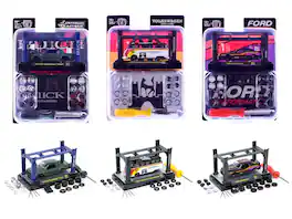 Model Kit 3 piece Car Set Release 81 Limited Edition to 9600 pieces Worldwide 1/64 Diecast Model Cars by M2 Machines - Multicolor