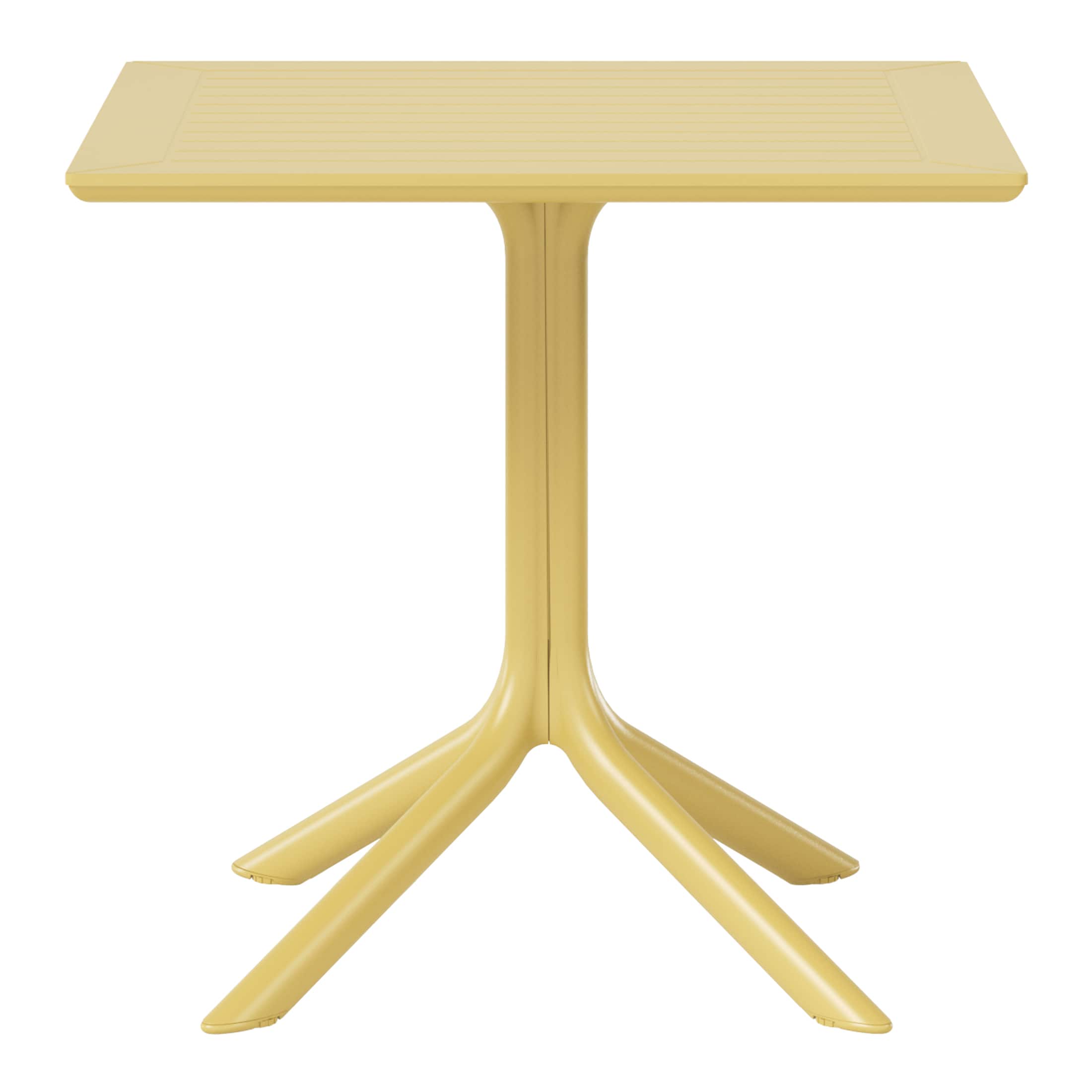 "WestinTrends - Playa 31.5"" Square Outdoor Plastic Resin Patio Dining Table for 4 - Yellow" price history on PriceWatchPro