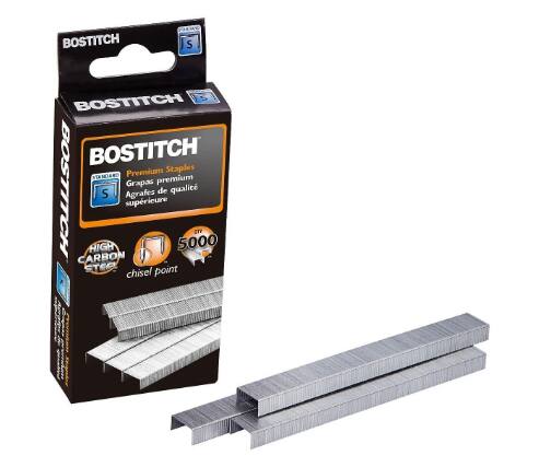 BOSTITCH  
BOSTITCH Premium Staples  
Grapas premium  
Agrafes de qualité supérieure  
HIGH 5000 CARBON STEP  
chisel point