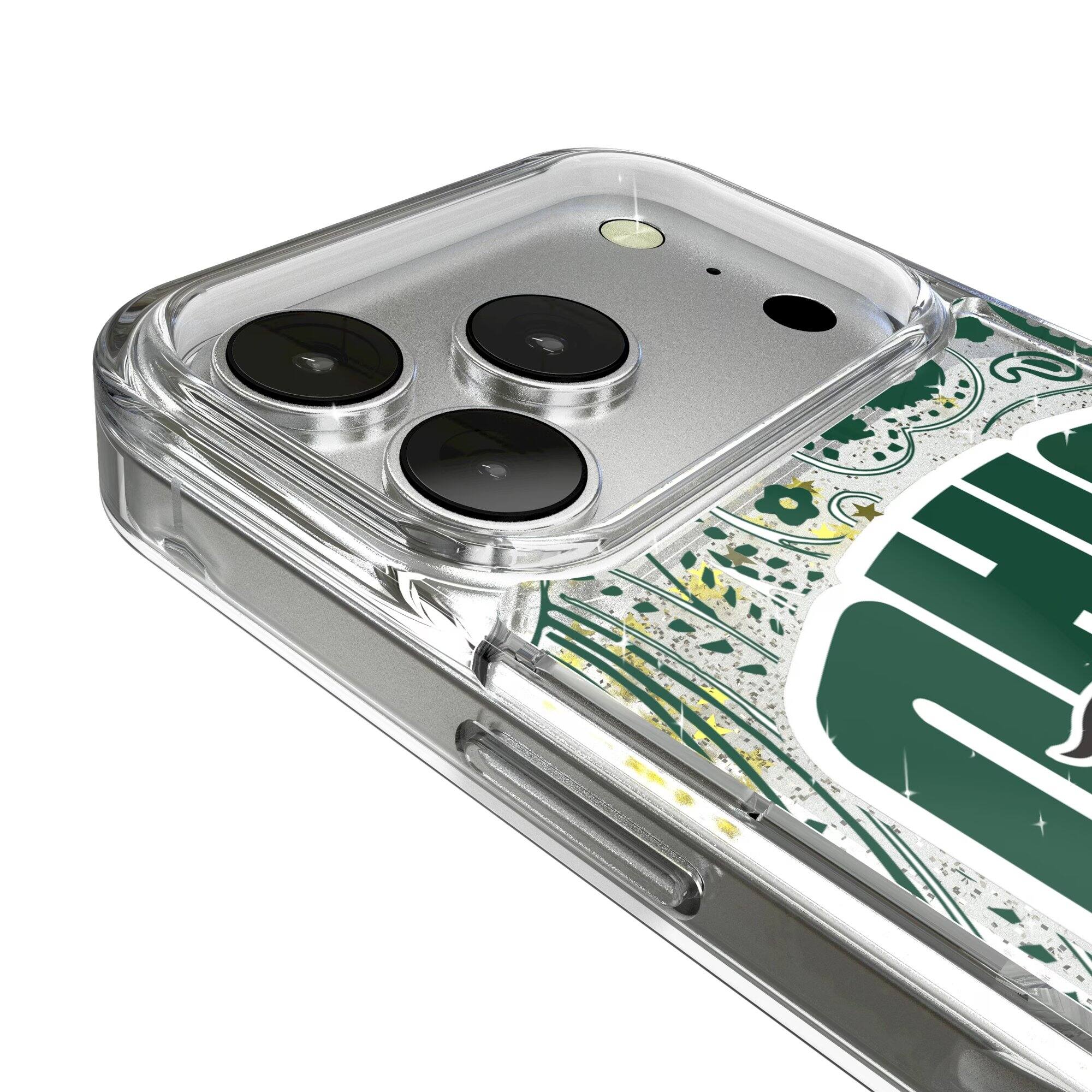 Alt View 2. Keyscaper - Ohio Bobcats iPhone Glitter Paisley Design Case - 15 Pro Max - Multicolor.