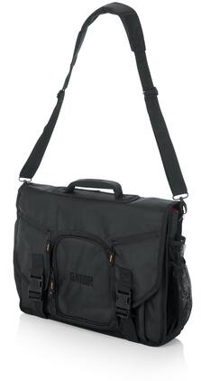 Gator - Messenger Style DJ Controller Bag Fits Up to 19-Inch MIDI Controllers with Laptop and Headphone Storage