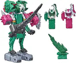 Hasbro - Power Rangers Dino Fury Pink Ankylo Hammer and Green Tiger Claw Zord