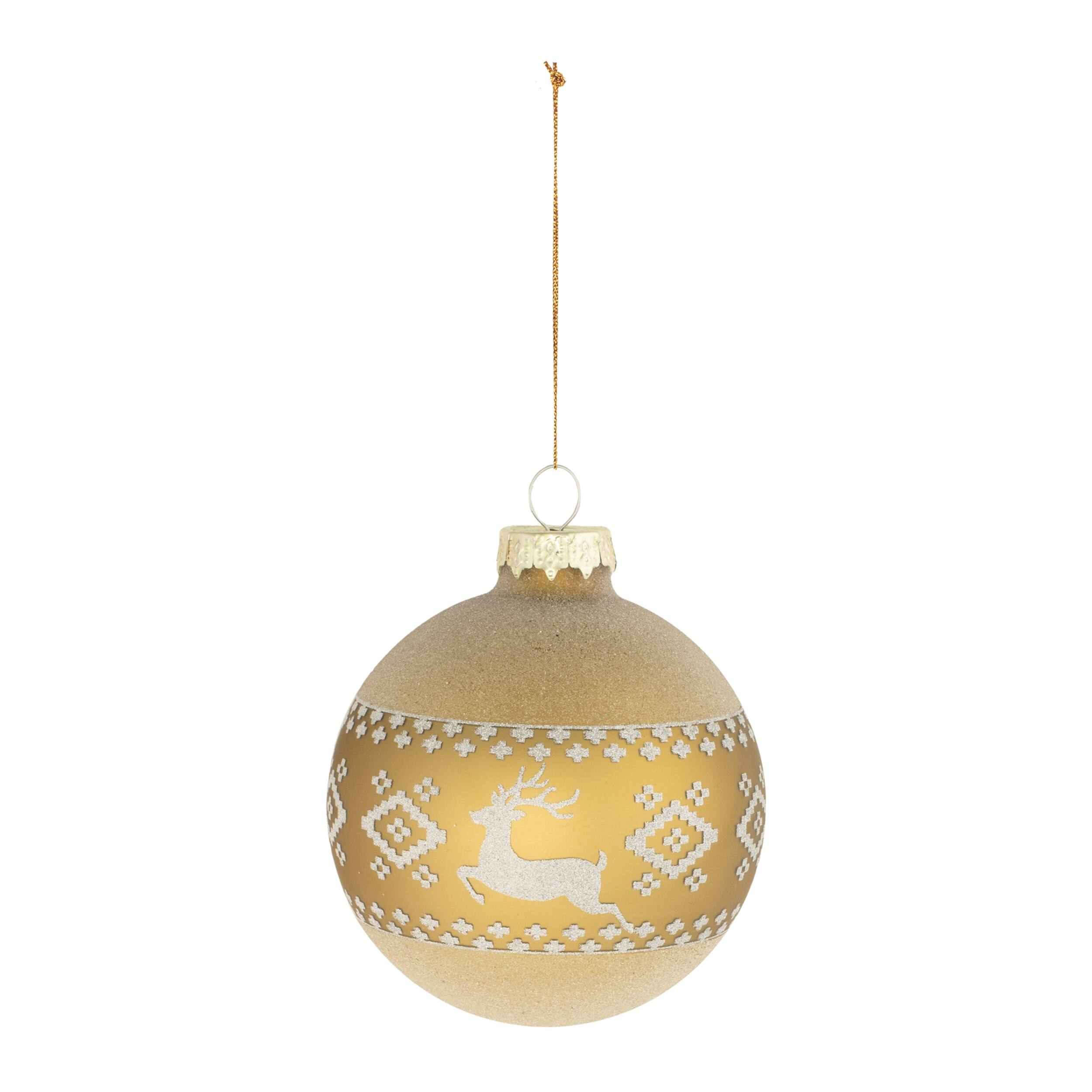 Angle. BreeBe - Festive Ball Ornament (Set of 12) - Gold, Silver.