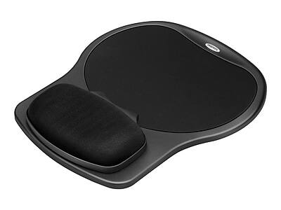 Alt View 1. Fellowes - Easy Glide Gel Mouse Pad/Wrist Rest Combo, Non-Skid Base, Black - Black.