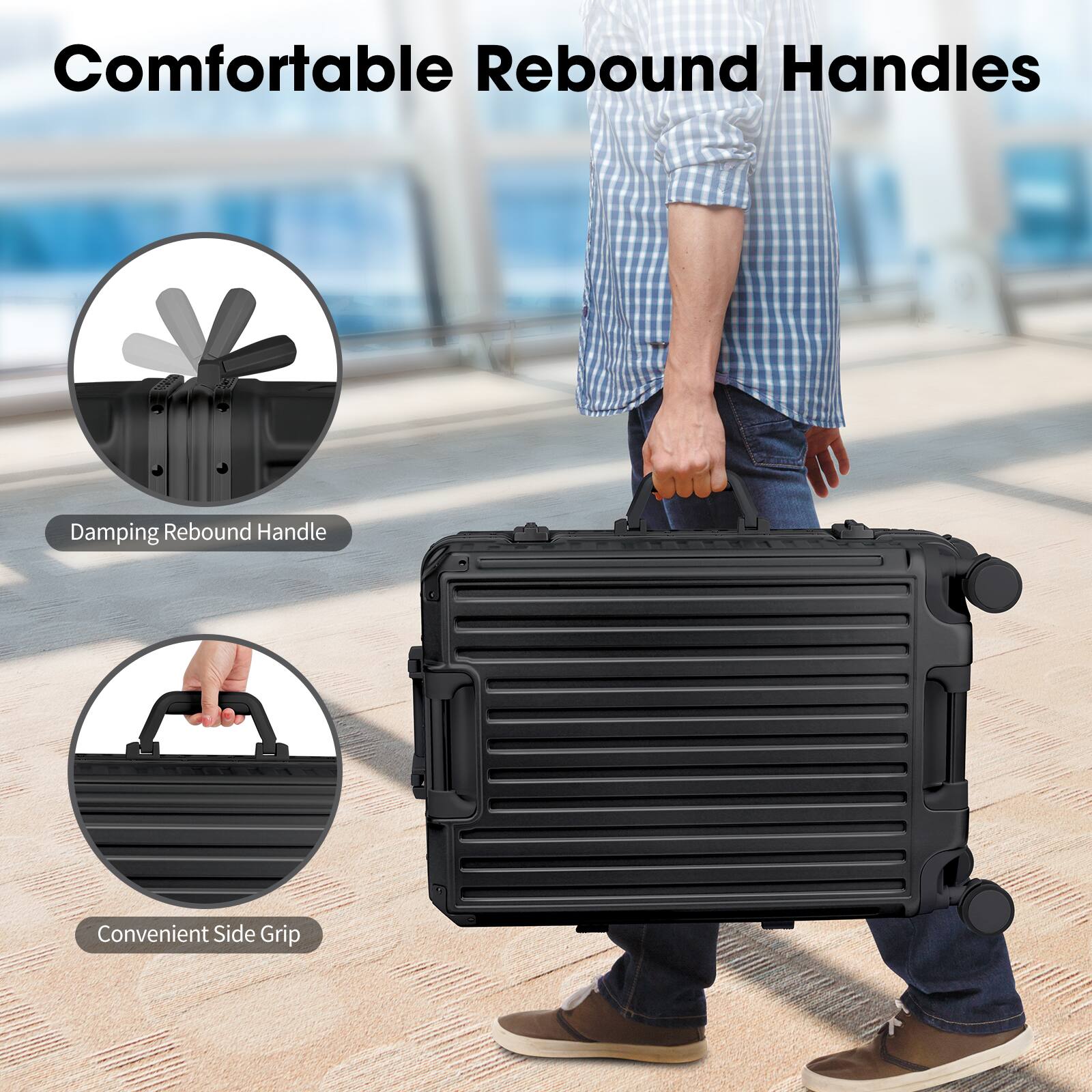 Comfortable Rebound Handles

Damping Rebound Handle

Convenient Side Grip