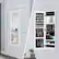 Alt View 12. Costway - Wall Door Mounted Mirrored Jewelry Cabinet Storage Organizer White - White.