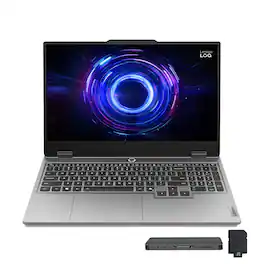 Lenovo - LOQ 15.6" FHD Gaming Laptop,AMD Ryzen 7 250,32GB RAM,2TB SSD+1TB Dock Set,RTX 5050,Backlit Keyboard,Win 11 - Gray