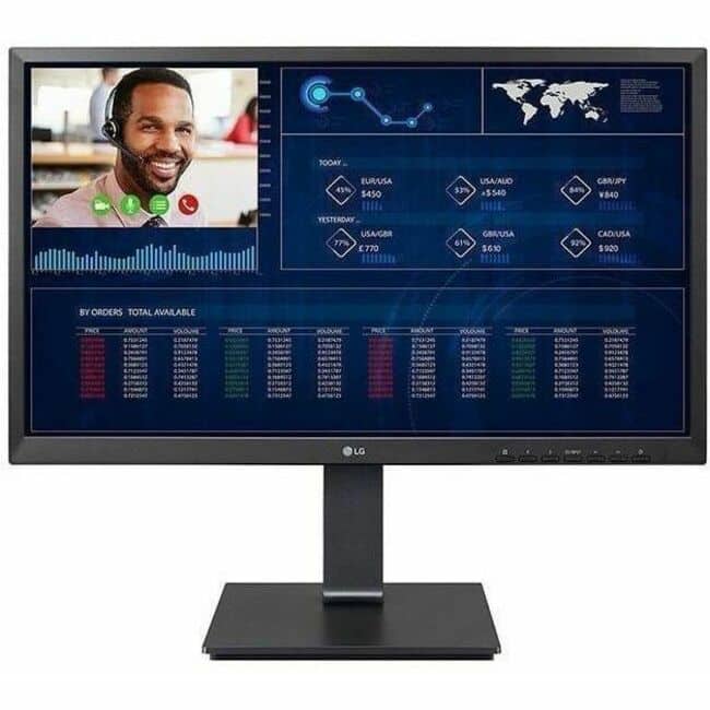 LG - 24CQ650N-6N All-in-One Thin Client - Intel Celeron N5105 Quad-core (4 Core) 2 GHz - 4 GB RAM DDR4 SDRAM - 16 - Black