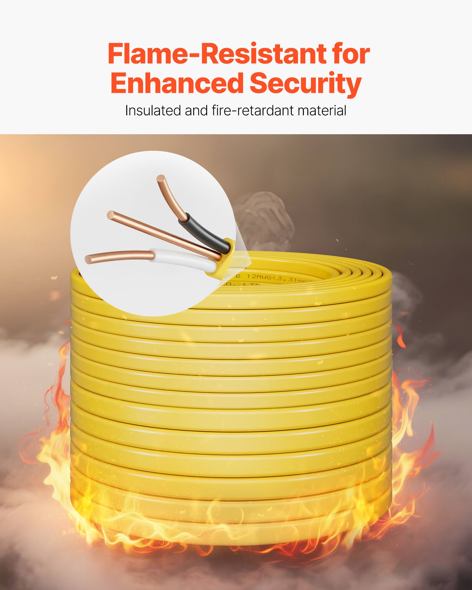 Flame-Resistant for Enhanced Security  
Insulated and fire-retardant material