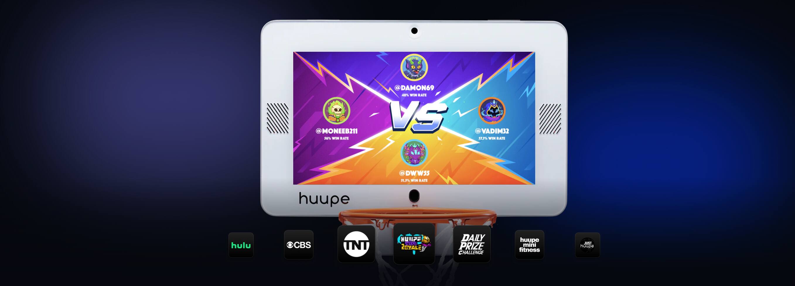 @MONEEB211 iOS w BAIS @DAMON69 48% w BAIS VS VADIM32 En wes RAIE DWW33 HA - CA huupe hulu CBS TNT huupe mini fitness DAILY PRIZE CHALLENGE