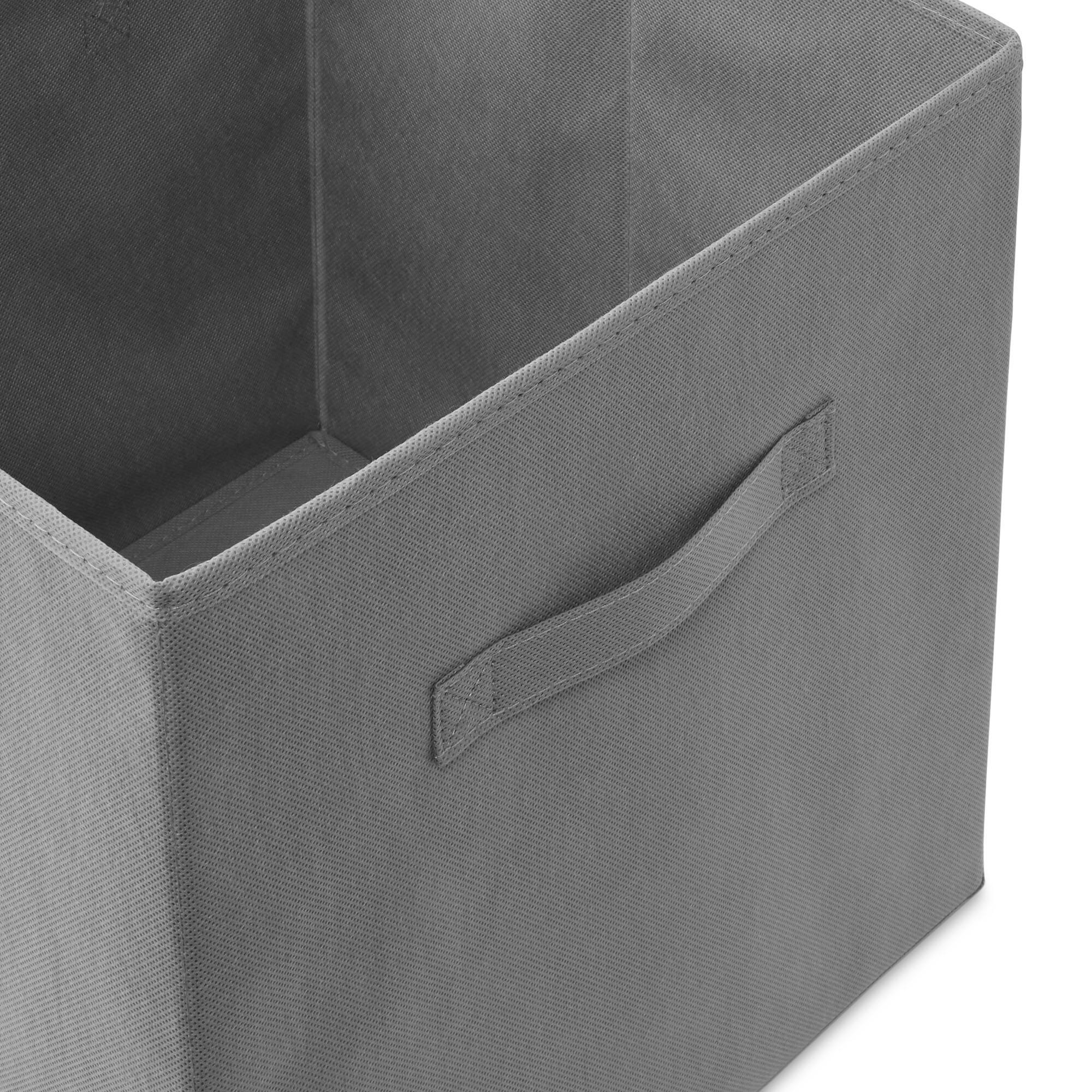 Alt View 2. Casafield - (Set of 6) Collapsible Fabric Cubes - Storage Bins - Gray.