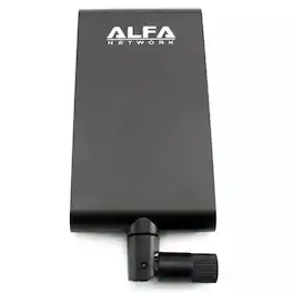 Alfa - APA-M25 Dual-Band 8/10dBi Indoor Panel Antenna with RP-SMA (Asus WL-ANT-157 Alt) - Black