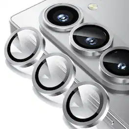 Dteck - For Samsung Galaxy S26 Camera Lens Protectors Cover, Individual Lens Protectors,9H+ Anti-Scratch Tempered Glass Cover - Gray