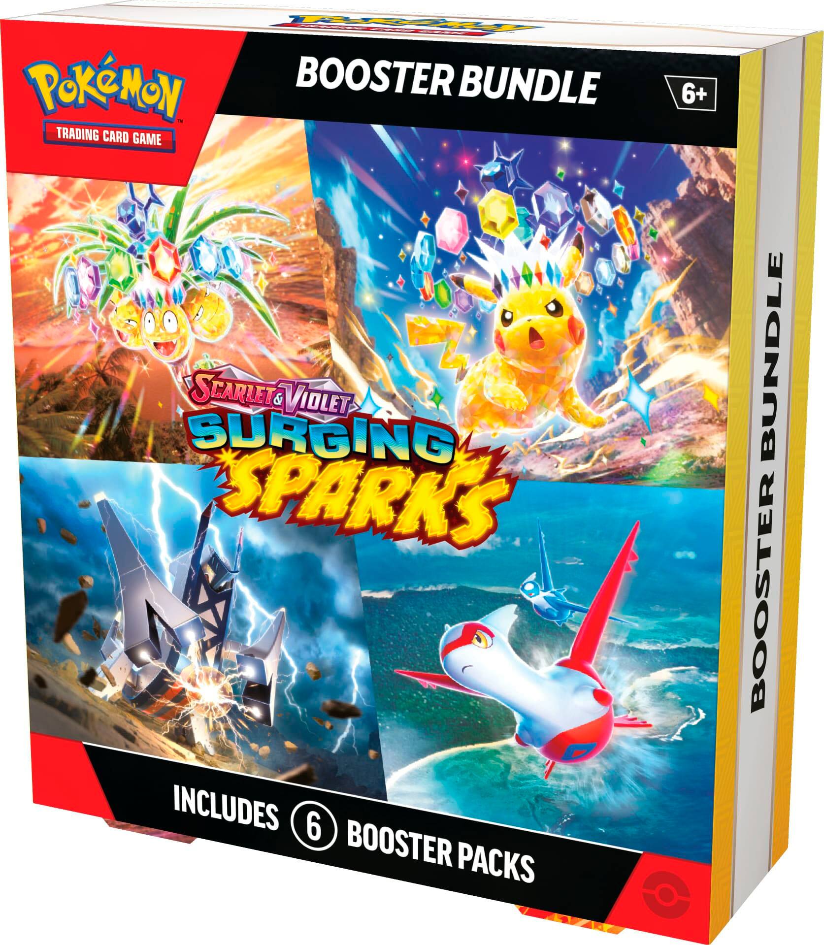 Pokemon Booster Bundle Trading Card Game Scarlet Violet & Surging Sparks Includes 6 Booster Packs 6+ Bundle Booster