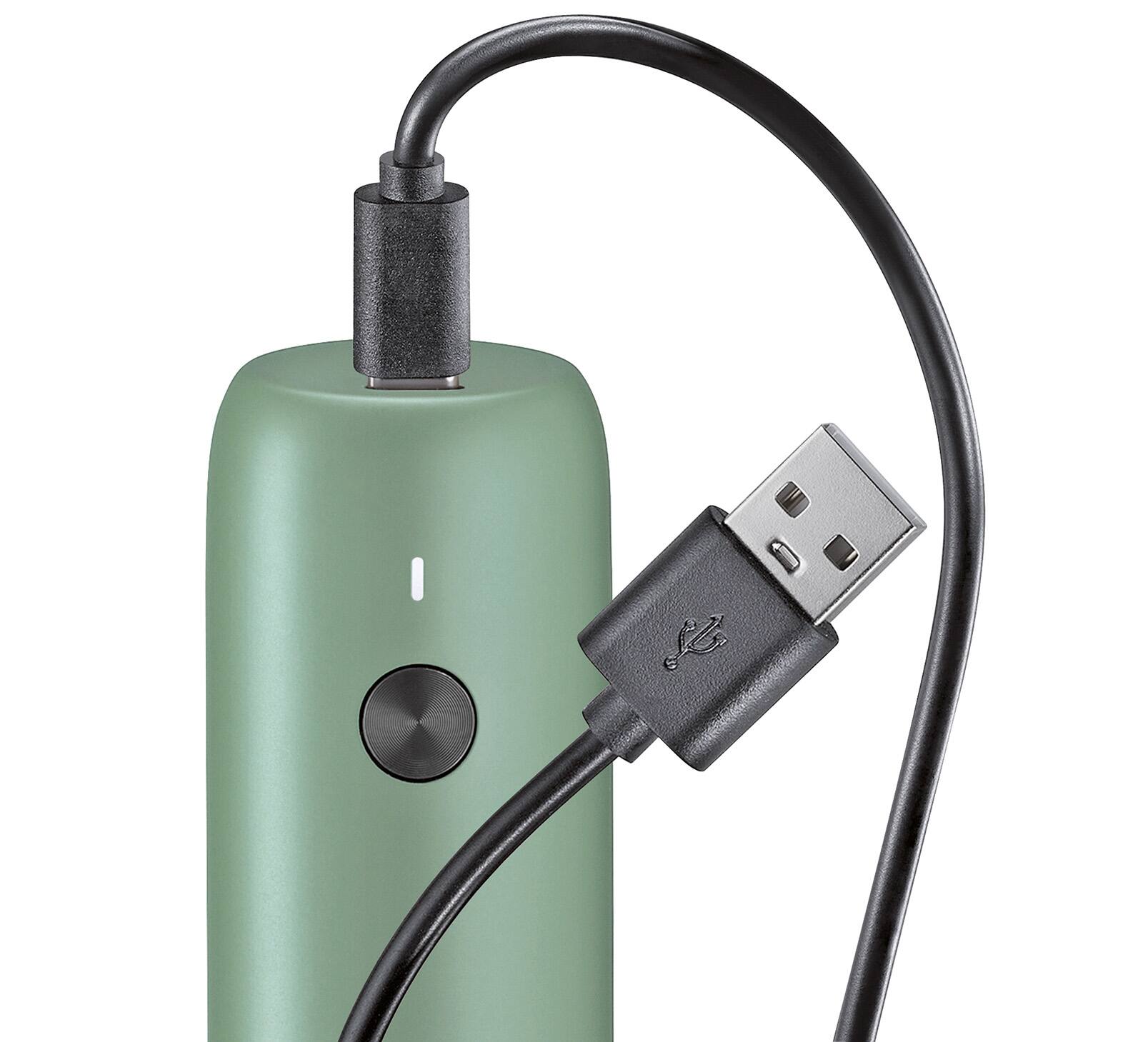 Alt View 4. Zassenhaus - Koln Rechargeable Salt or Pepper Mill, 5.5" H x 1.5", Green - Green.