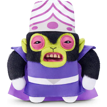 Front. Fuggler - Zuru Fuggler Powerpuff Girls Mojo Jojo Funny Ugly Monster Plush Toy 9 Inch - Purple.