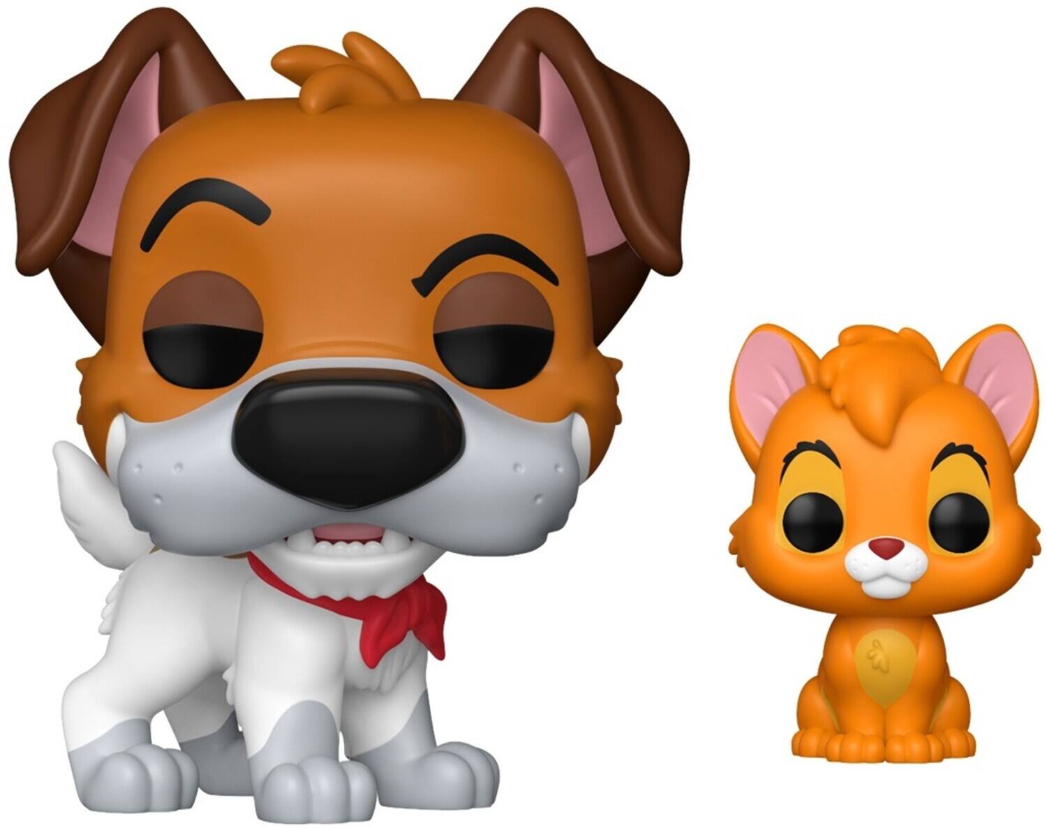 Front. Funko - Funko POP! & Buddy: Oliver & Company - Dodger with Oliver (Styles May Vary) (Disney)   - COLLECTIBLES - Multicolor.
