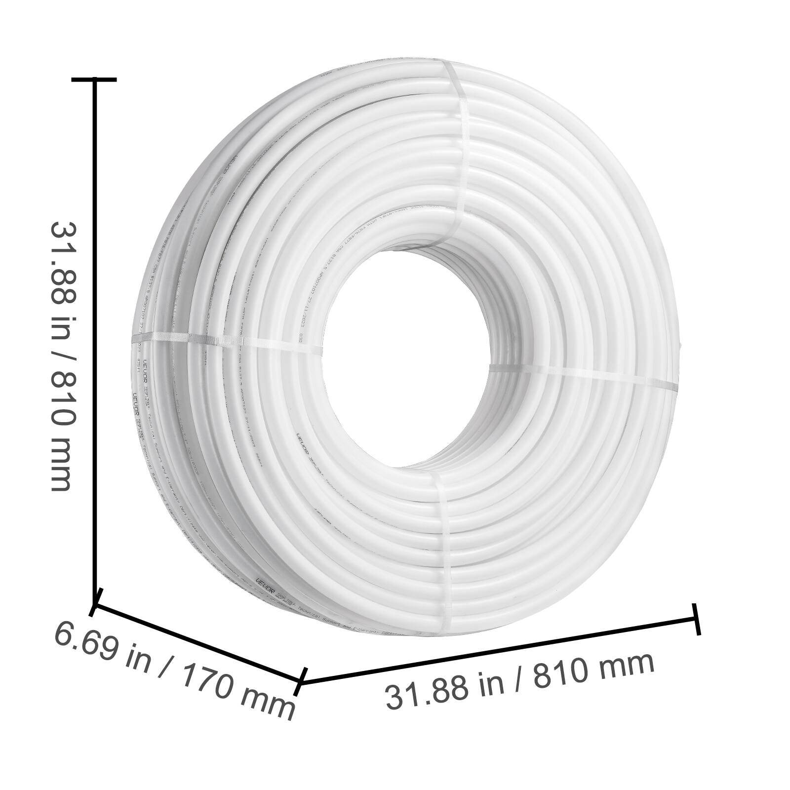 31.88 in / 810 mm  
6.69 in / 170 mm  
31.88 in / 810 mm