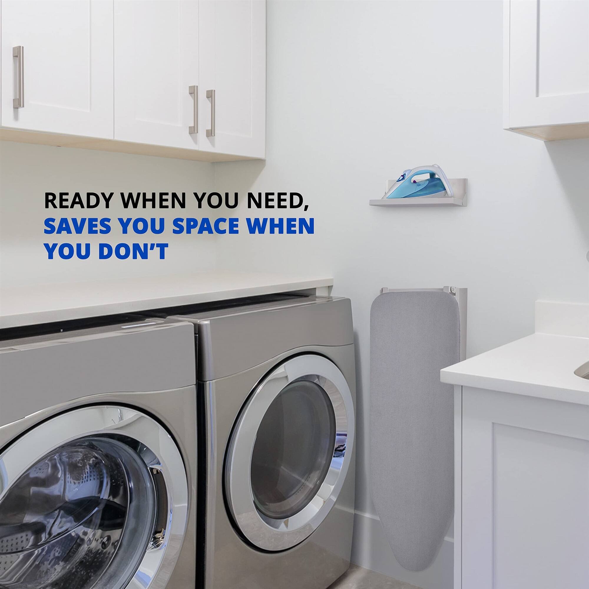 READY WHEN YOU NEED, SAVES YOU SPACE WHEN YOU DON'T