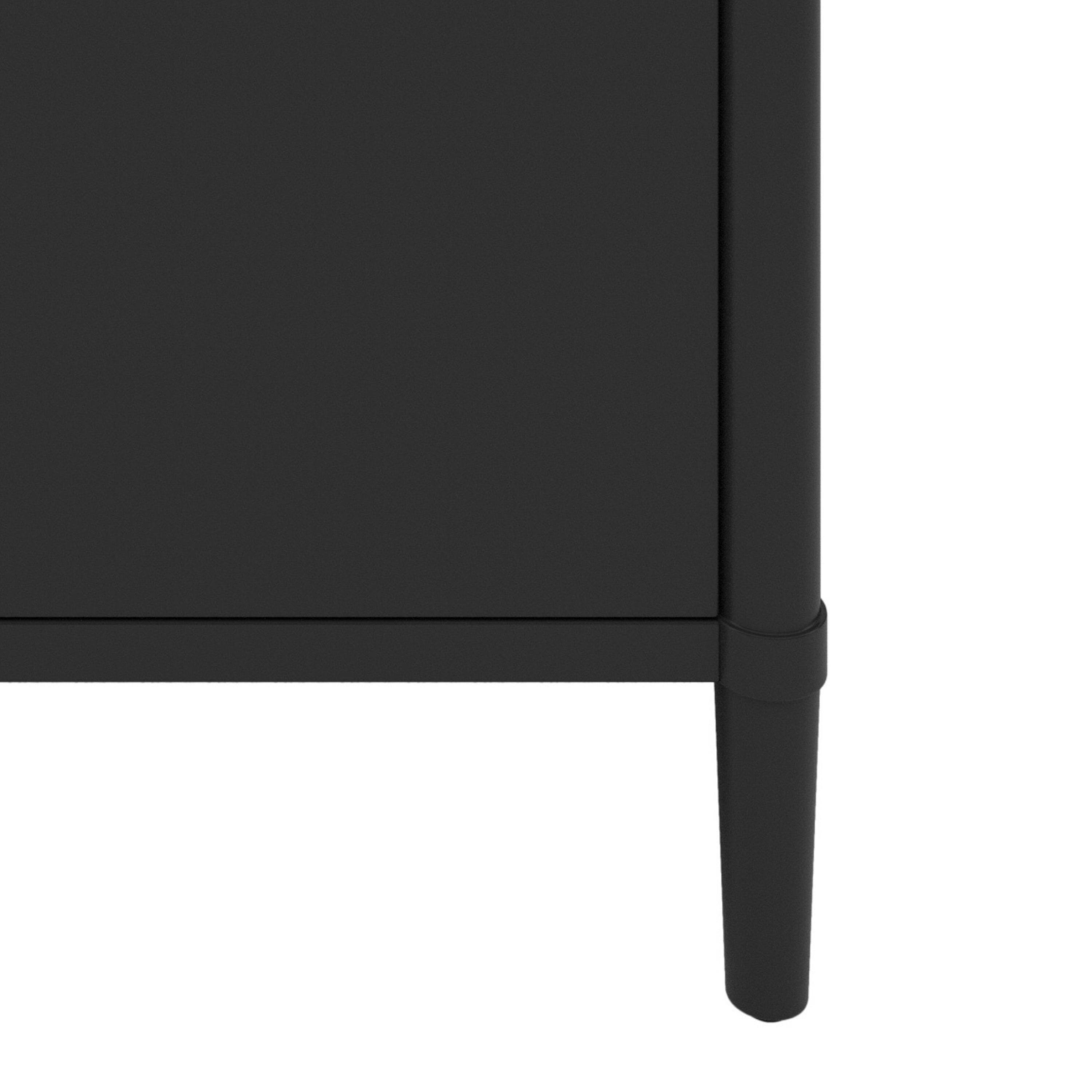 Alt View 9. Boyel Living - 31 Inch Bathroom Vanity with Sink Soft Close Doors Adjustable Shelf Curved Design Rubber Wood Legs Black - Black.