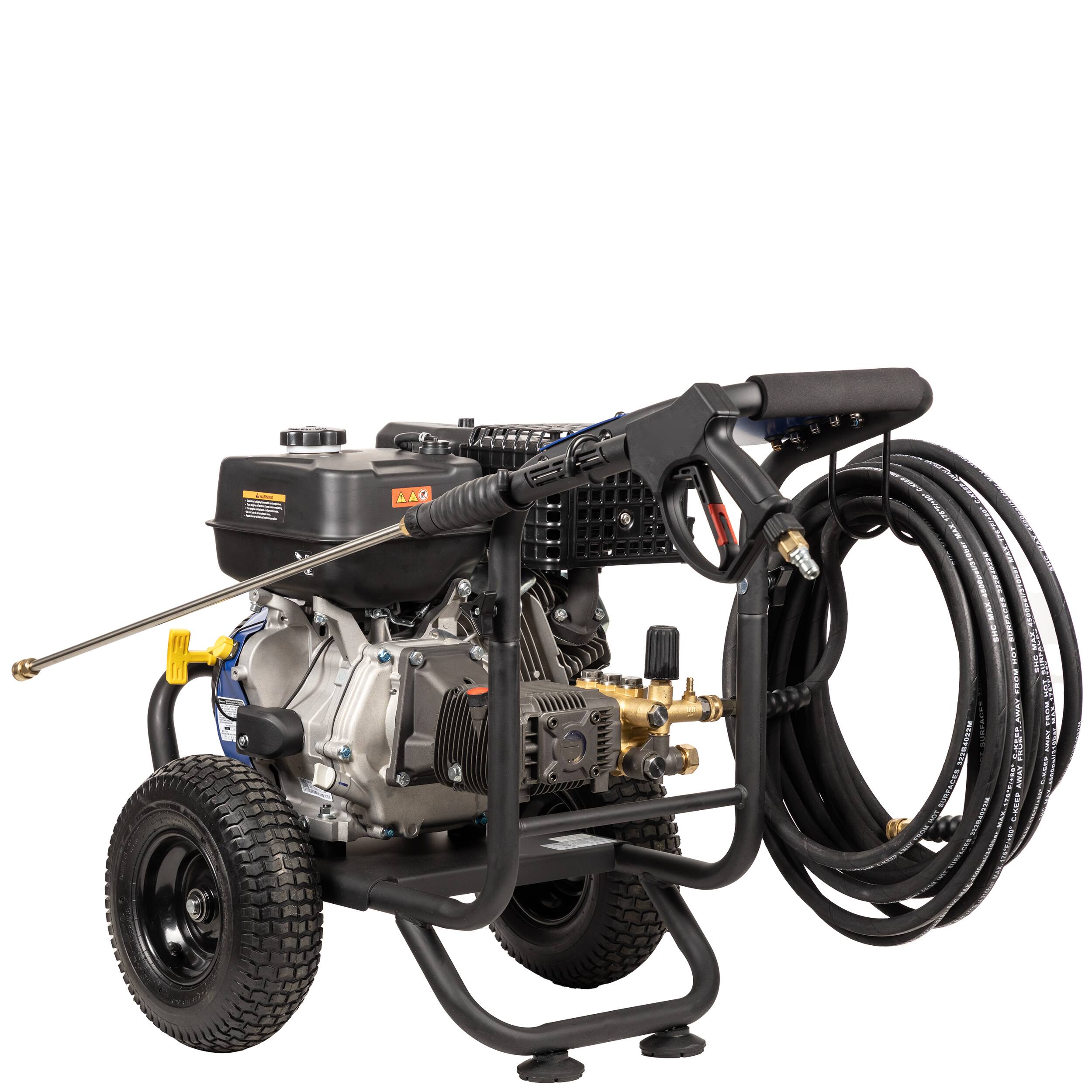 Alt View 4. Westinghouse - WPX 4400 psi 4.2 GPM 420 CC Cold Water Gas Powered Triplex Pump Pressure Washer with 5 Quick Connect Nozzles - Blue.
