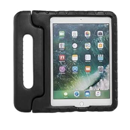 Front. Stock Preferred - Shockproof Case for iPad 9th Generation 10.2" Black - Black.