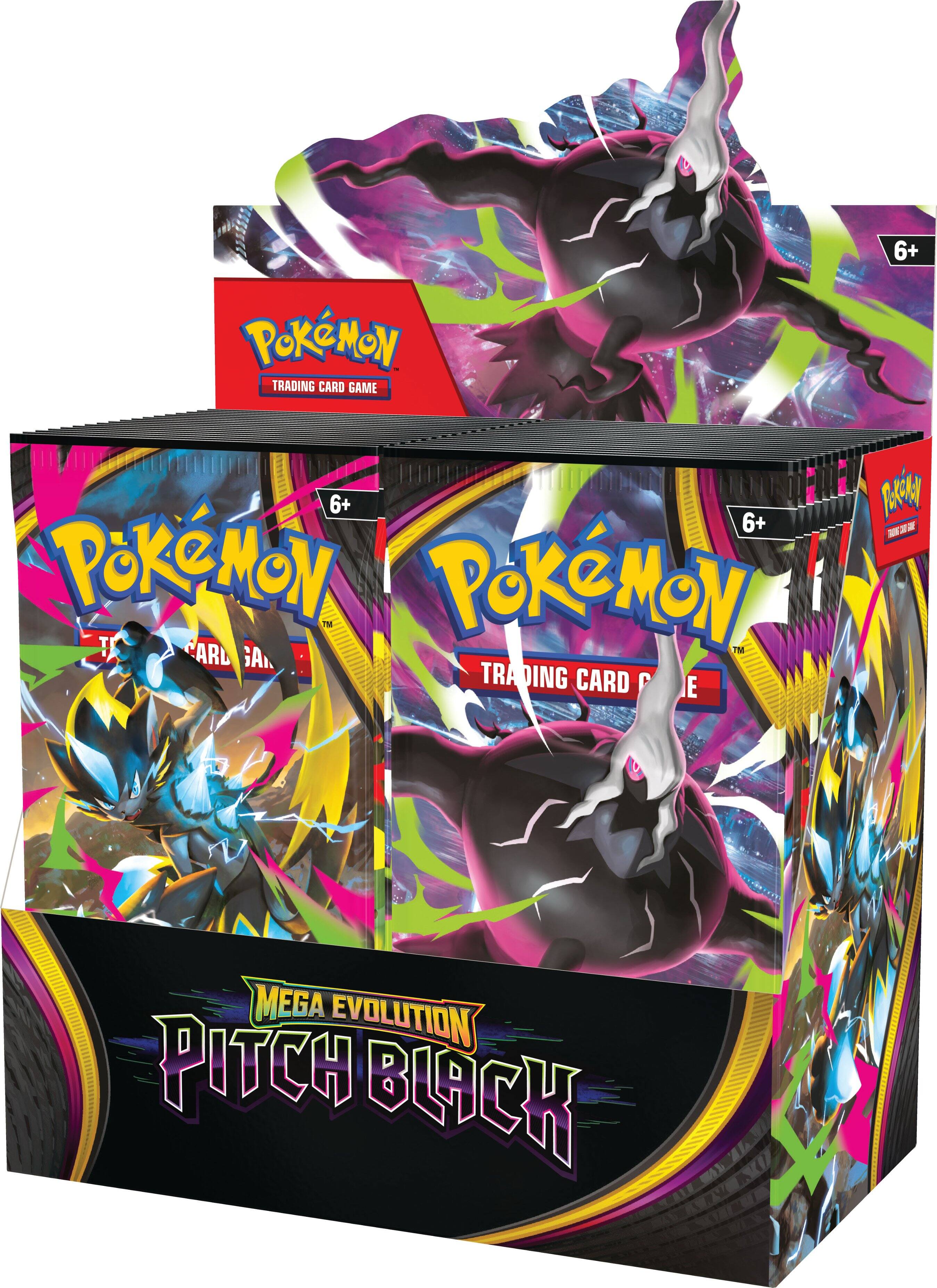 6+ Pokémon Trading Card Game  
6+  
Pokémon TM  
Trading Card Game  
Mega Evolution  
Pitch Black