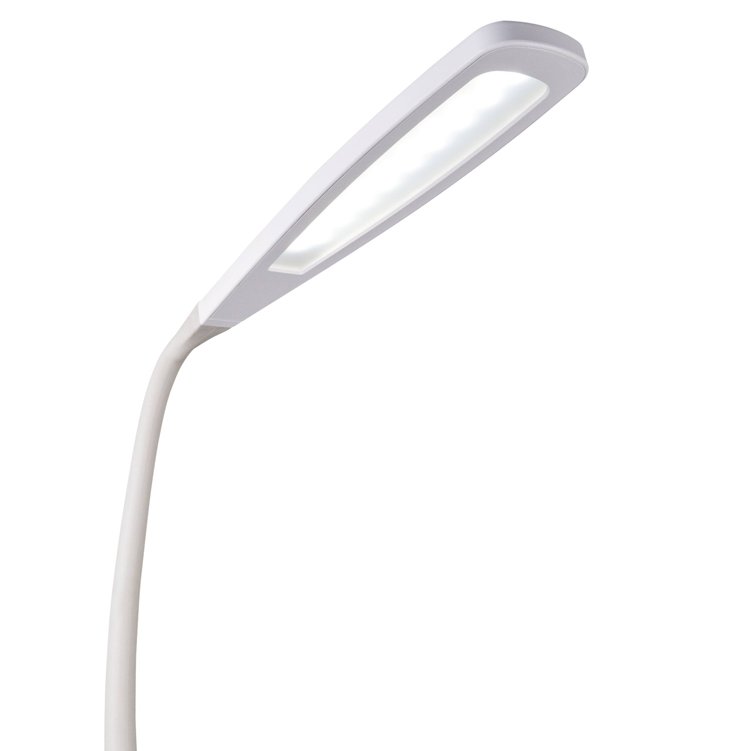 Angle. OttLite - Natural Daylight LED Flex Floor Lamp - White.