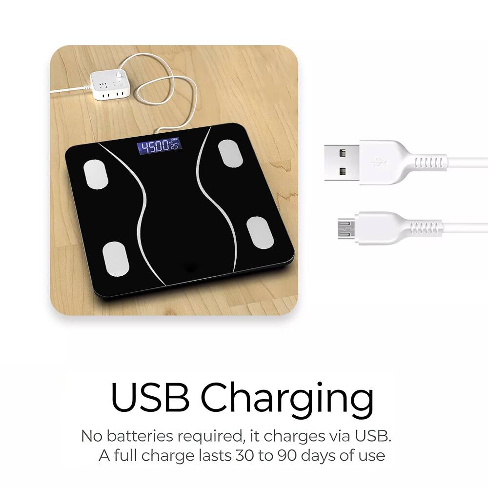 - 4500 25  
USB Charging  
No batteries required, it charges via USB.  
A full charge lasts 30 to 90 days of use