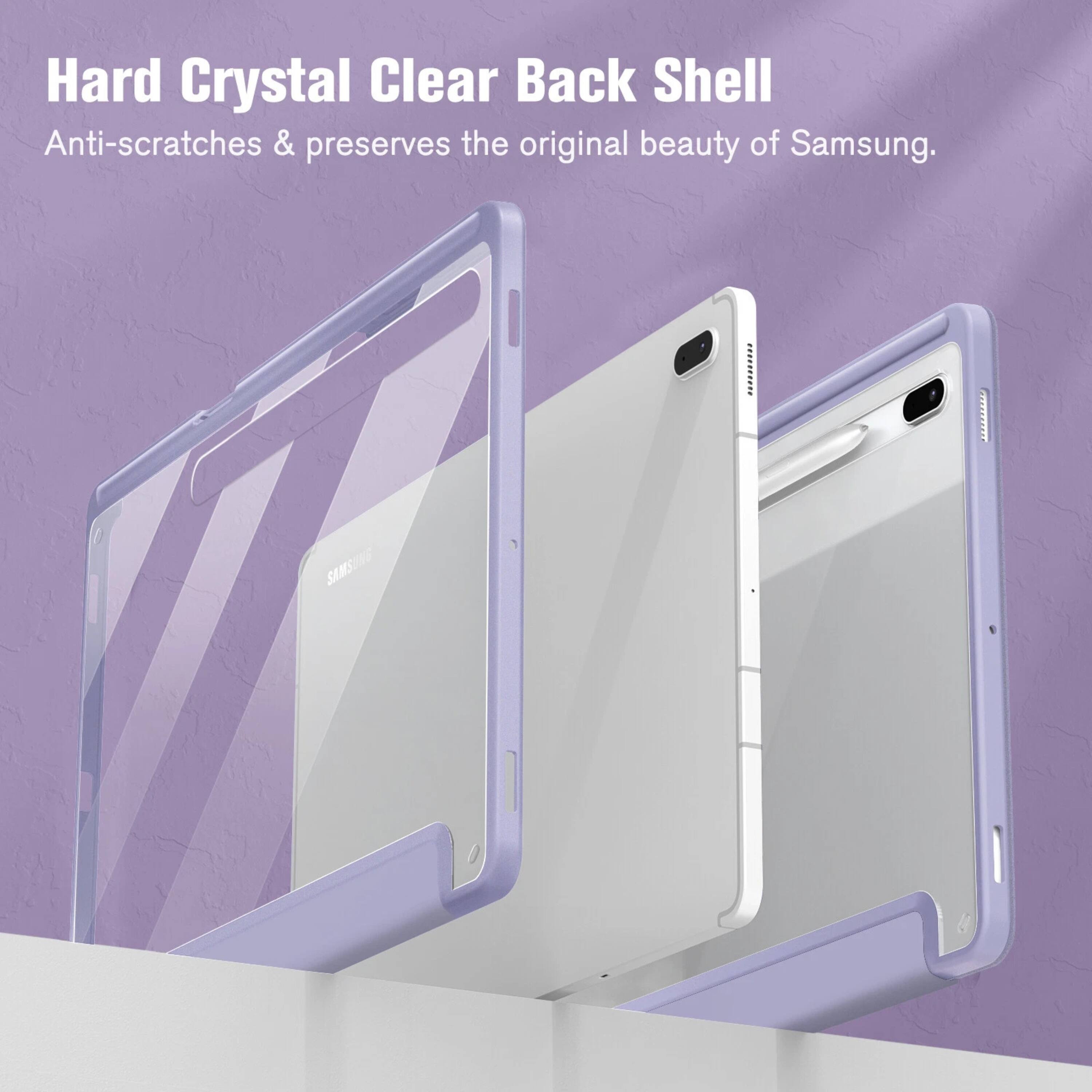 Hard Crystal Clear Back Shell  
Anti-scratches & preserves the original beauty of Samsung.