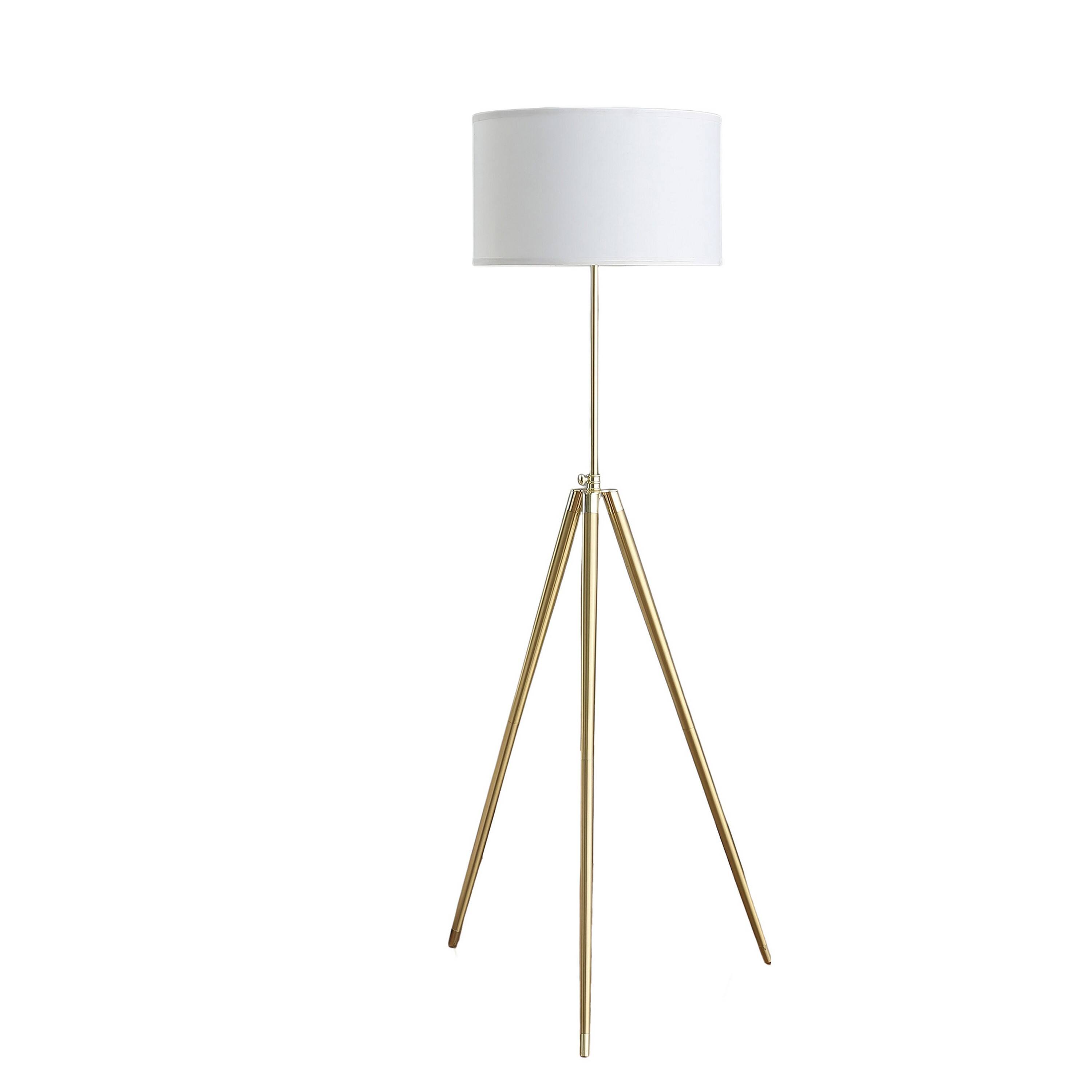 Angle. Manhattan Lane - Kera Floor Lamp, Drum Shade, Tripod Base 64 Inch.