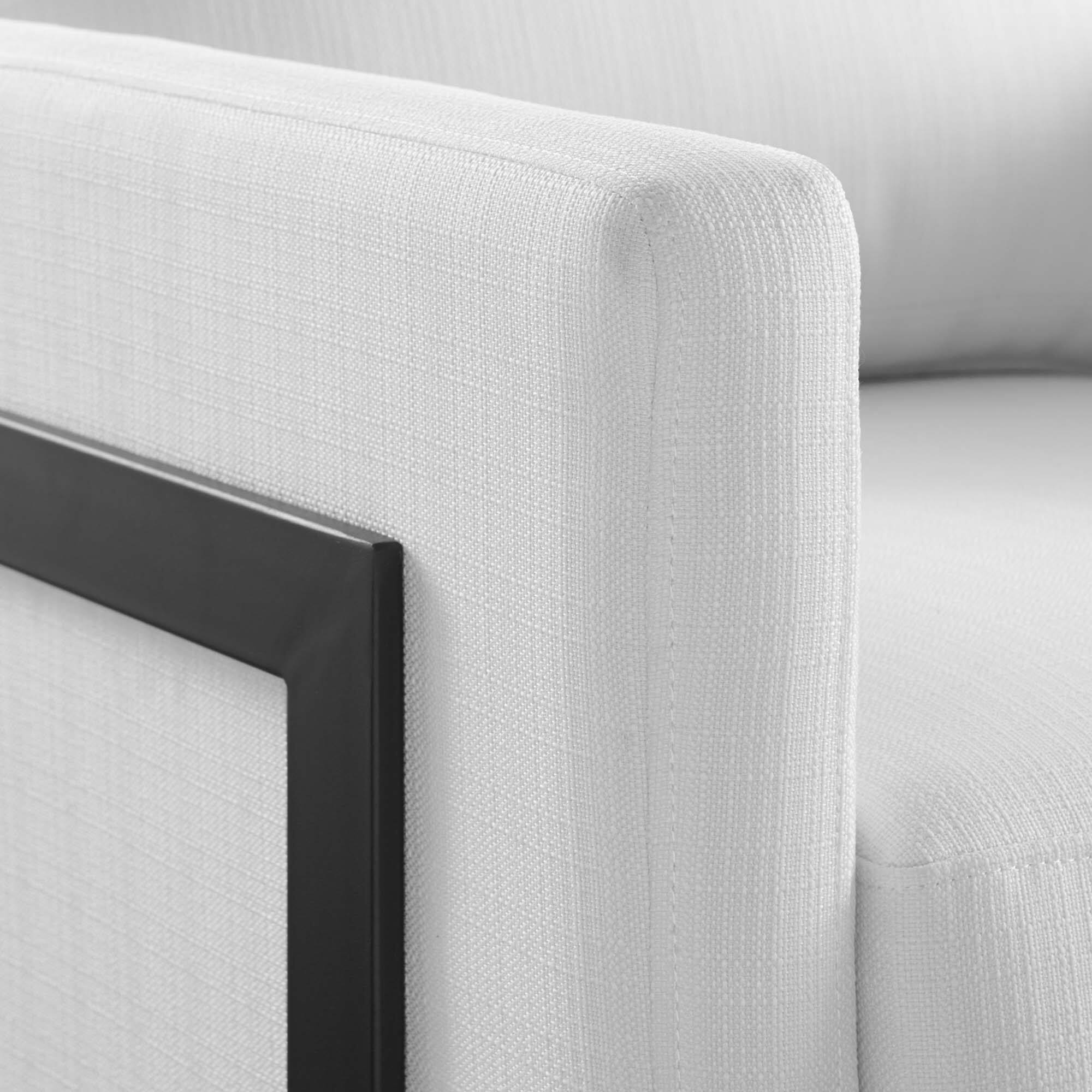 Alt View 4. Modway - Posse Upholstered Fabric Accent Chair by Modway - Black White.