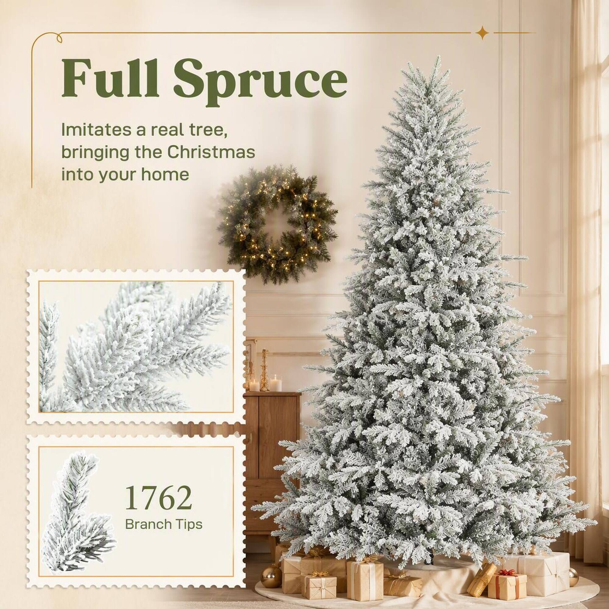Full Spruce  
Imitates a real tree, bringing the Christmas into your home  
1762 Branch Tips