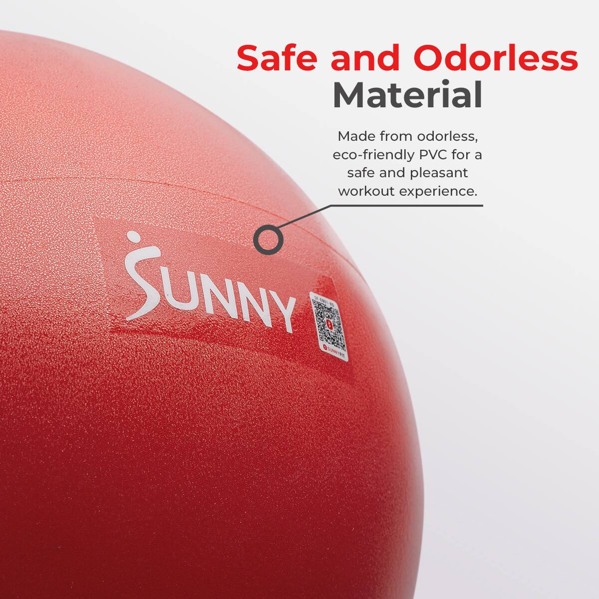 Safe and Odorless Material  
Made from odorless, eco-friendly PVC for a safe and pleasant workout experience.  
SUNNY
