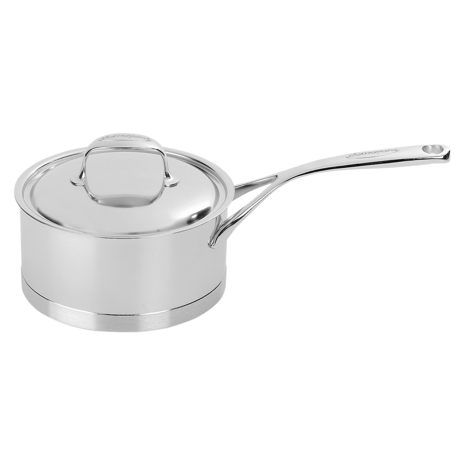 Front. Demeyere - Demeyere Atlantis Proline 7 1.6-qt Stainless Steel Saucepan - Stainless Steel.