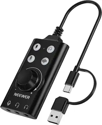 Front. Neewer - PP07 USB-C to 3.5mm Audio Adapter.