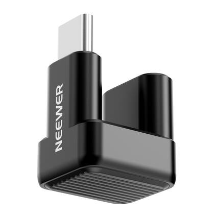 Front. Neewer - U-Shaped USB-C OTG Adapter for iPhone - 180° Extender for Phone Cage & Case Compatibility.