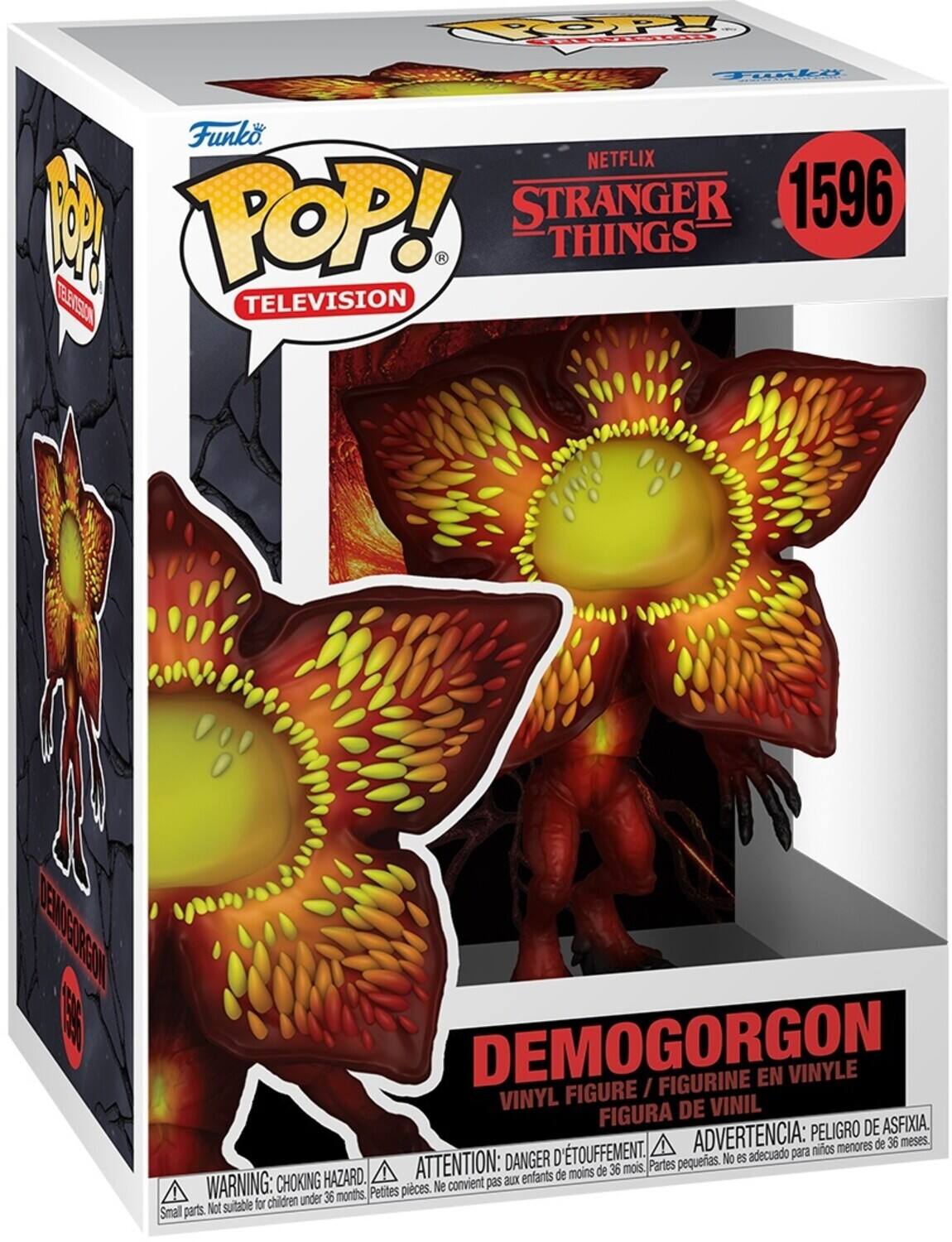 POP! TELEVISION Funko NETFLIX 1596 POP! STRANGER THINGS DEMOGORGON FIGURINE EN VINYLE FIGURE / VINYL FIGURA DE ASFIXIA ADVERTENCIA: PELIGRO DE ASFIXIA. ATTENTION: DANGER D'ÉTOUFFEMENT. WARNING: CHOKING HAZARD. Partes pequeñas. No es adecuado para niños menores de 36 meses. Petites pièces. Ne convient pas aux enfants de moins de 36 mois. Small parts. Not suitable for children under 36 months.
