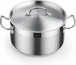 Cooks Standard - Professional 6 Quart Stock Pot with Lid, Dutch Oven Pot - Stainless Steel