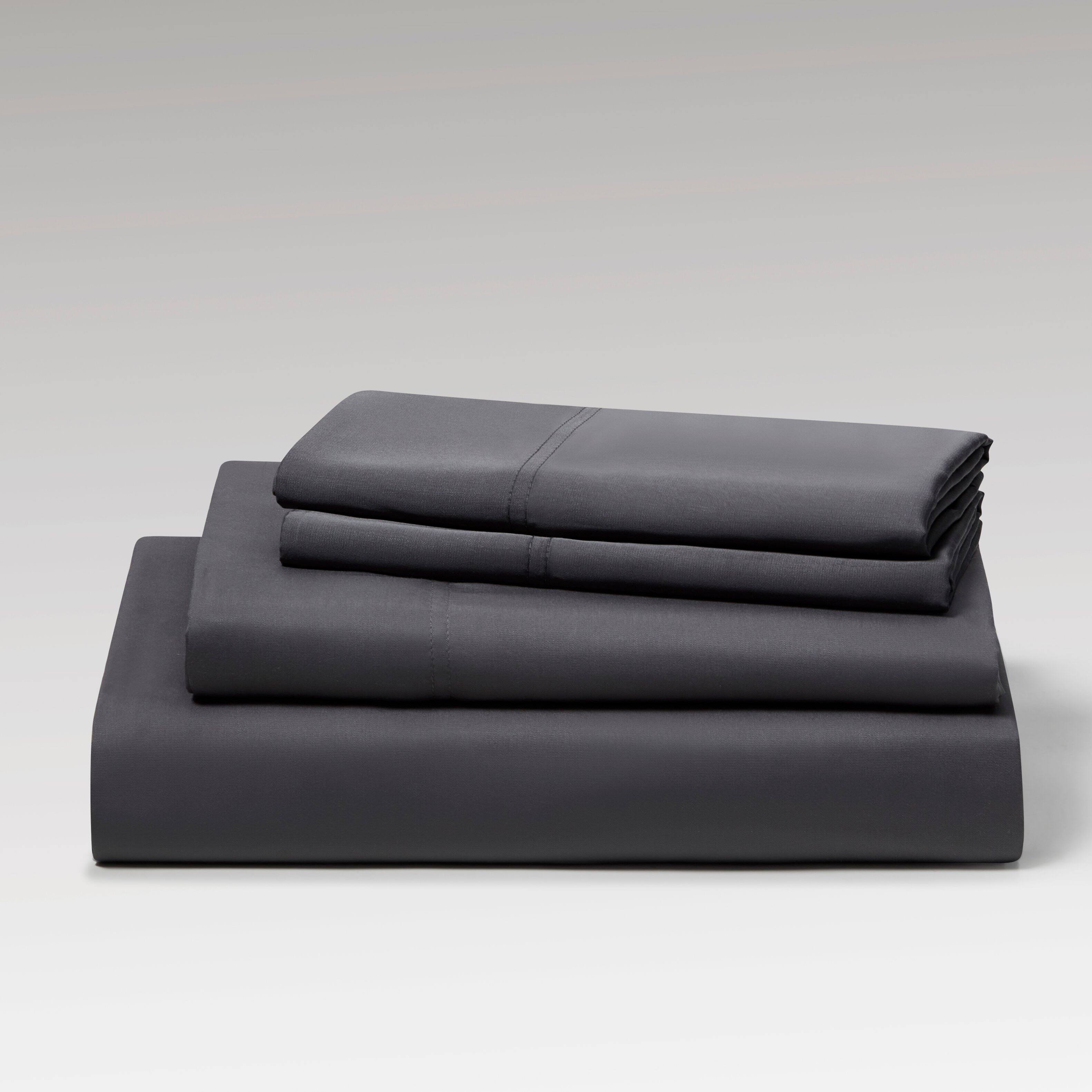 Alt View 1. Kathy Ireland - Kathy Ireland 300 Thread Count 100% Bamboo Sheet Set - Charcoal.