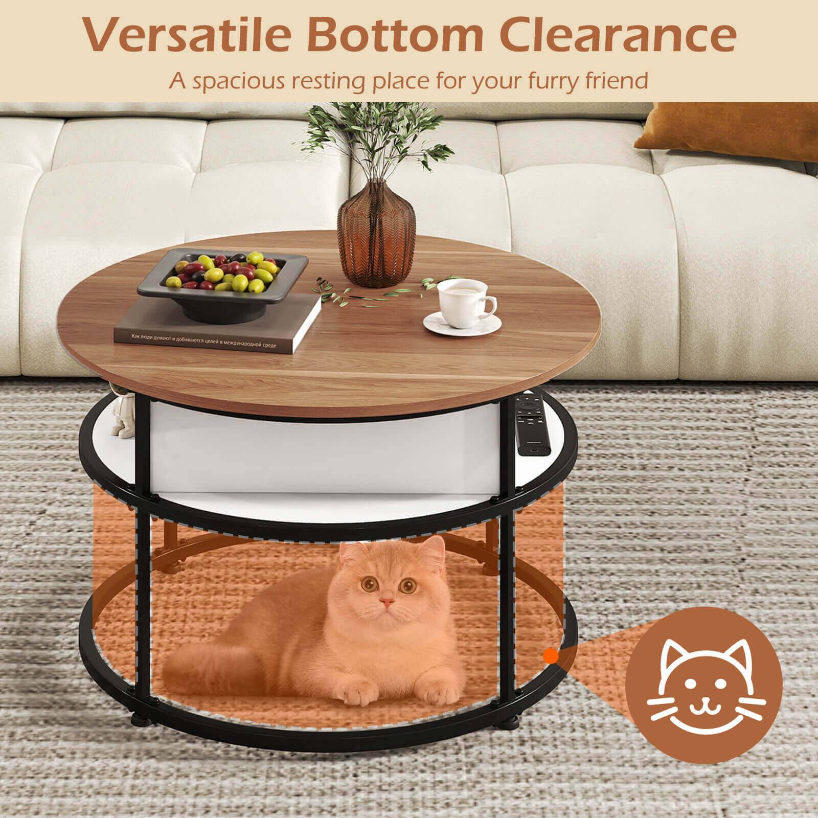 Versatile Bottom Clearance  
A spacious resting place for your furry friend