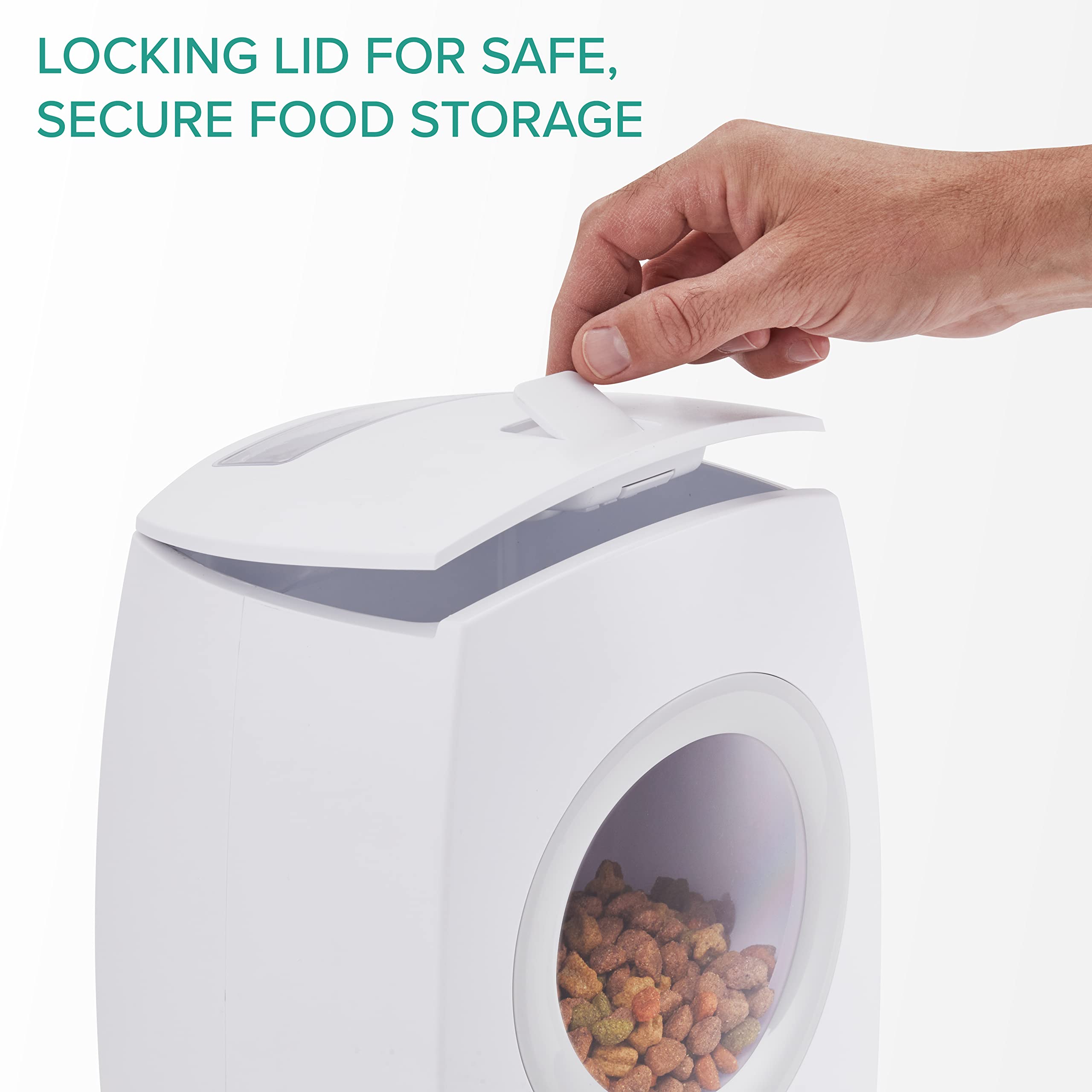 LOCKING LID FOR SAFE, SECURE FOOD STORAGE