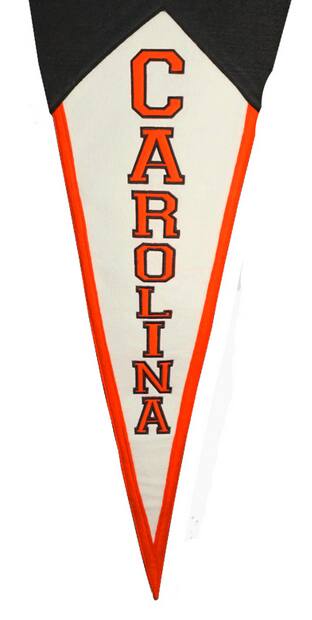 Alt View 3. Winning Streak Sports - Carolina Hurricanes NHL GIANT SIZE 17x40 Classic Wool Pennant (BUNCH of JERKS) - Multi.
