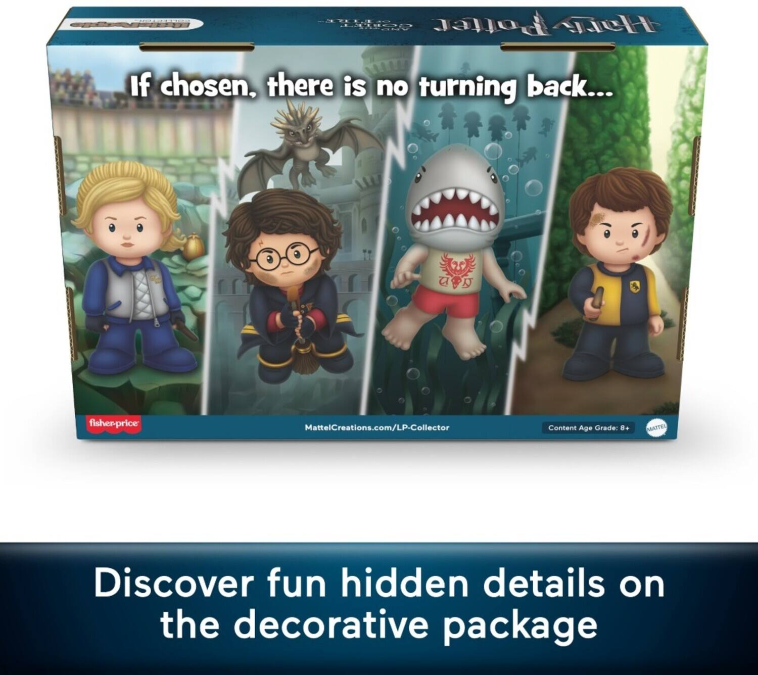 If chosen, there is no turning back...

Discover fun hidden details on the decorative package.