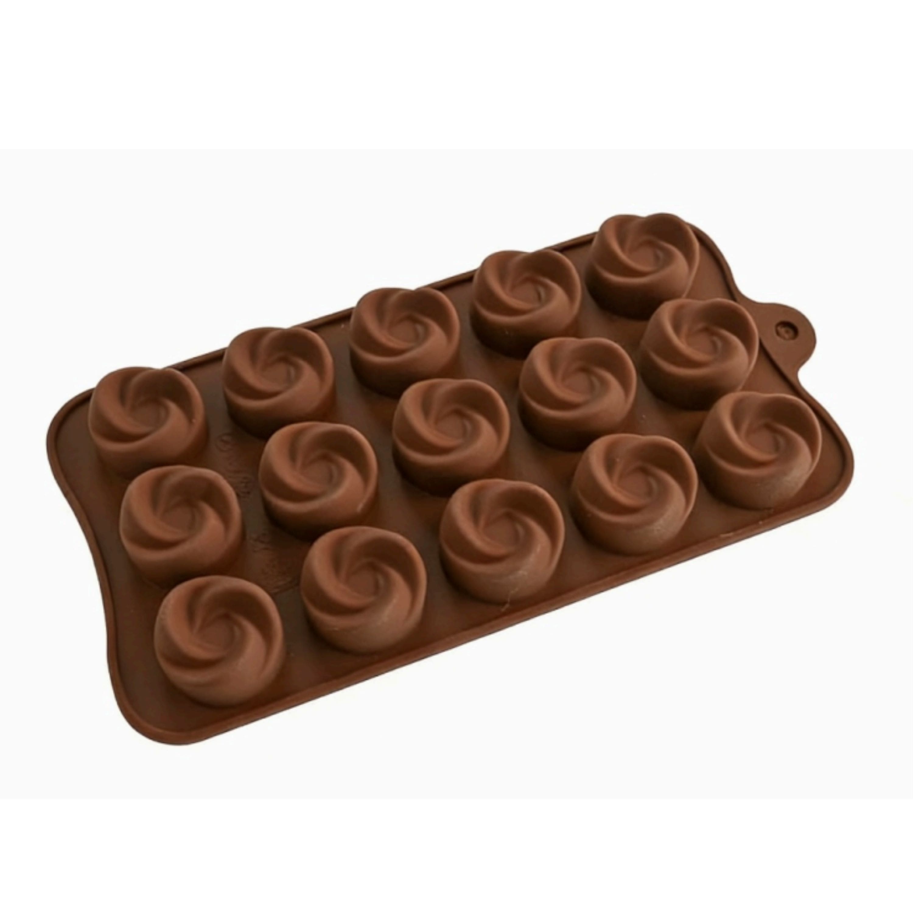 Kitcheniva - Silicone Flower Design Chocolate Mold (4.0 x 8.2 Inch)