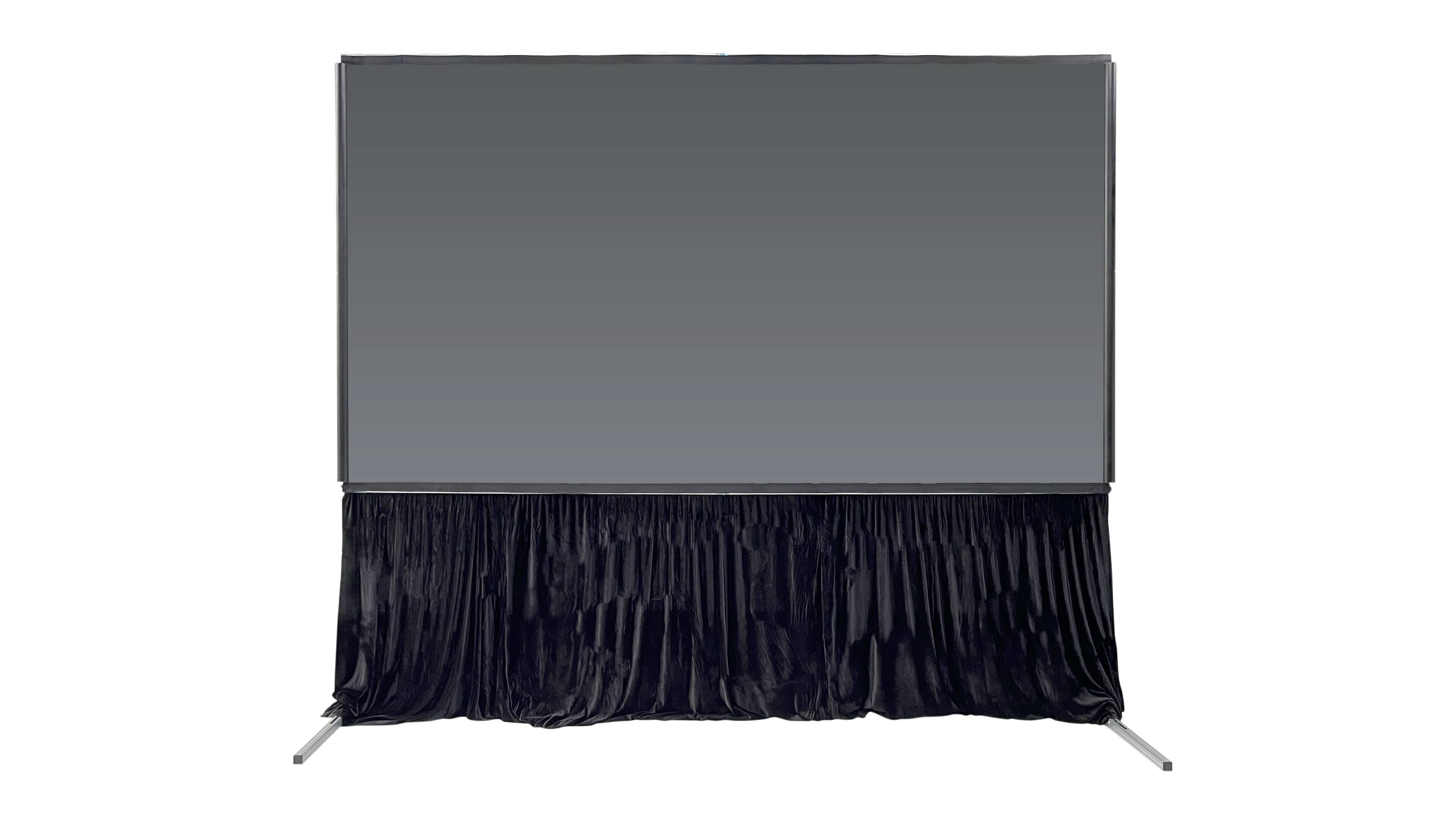 Alt View 1. Elite Screens - Light-On CLR® 5, 140" Diag, Portable Ceiling Light Rejecting Ultra-Short Throw Screen, Folding-Frame, 16:9, Carry Bag - Gray.