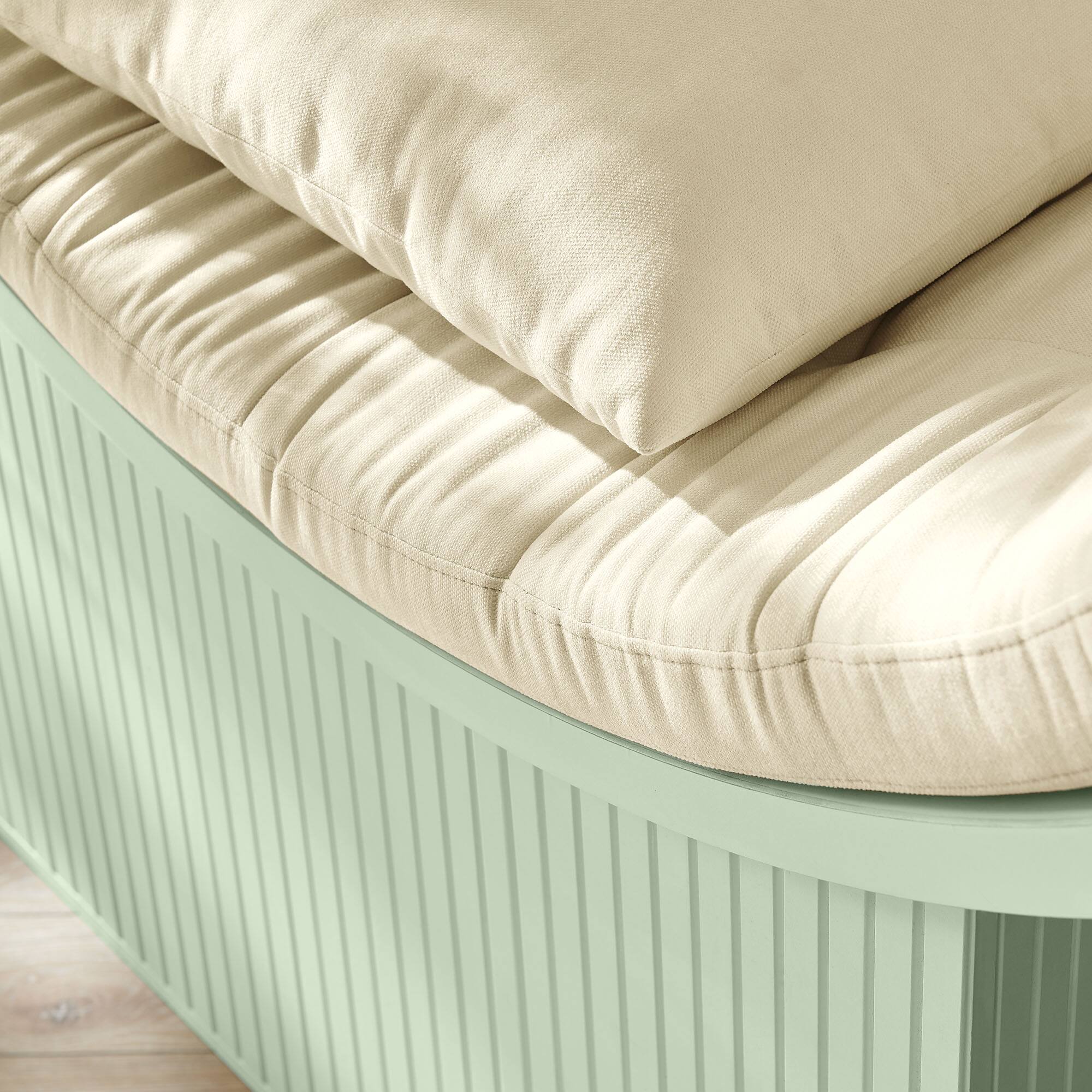 Alt View 4. Modway - Aperture Round Alcove Accent Chair by Modway - Sage Ivory.