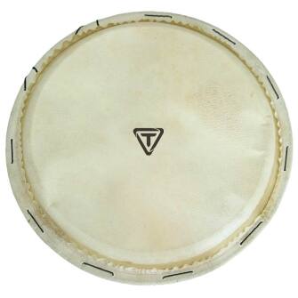 Front. Tycoon Percussion - 14-Inch Replacement Head for Compatible Rope-Tuned African Djembe, Drumhead Replacement Part.