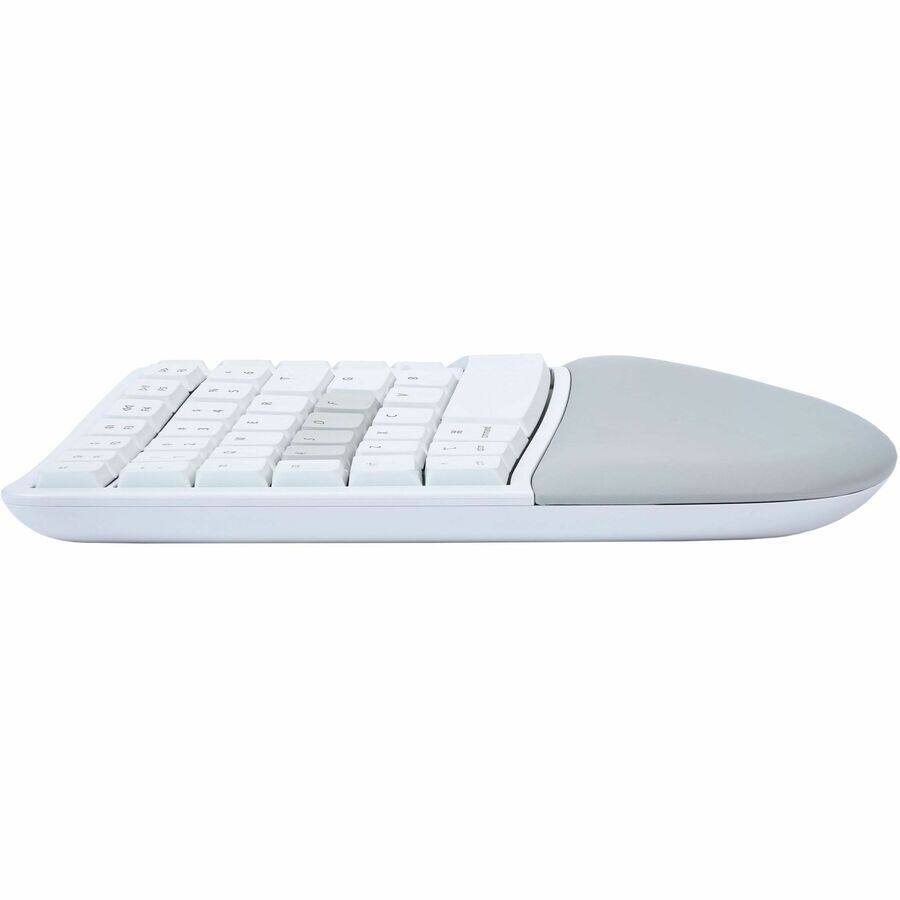 Alt View 1. KINESIS - Kinesis mWave Mechanical Keyboard for Mac - Quiet Linear Switch - Wired/Wireless Connectivity - Bluetooth - Compact - 30 - White.